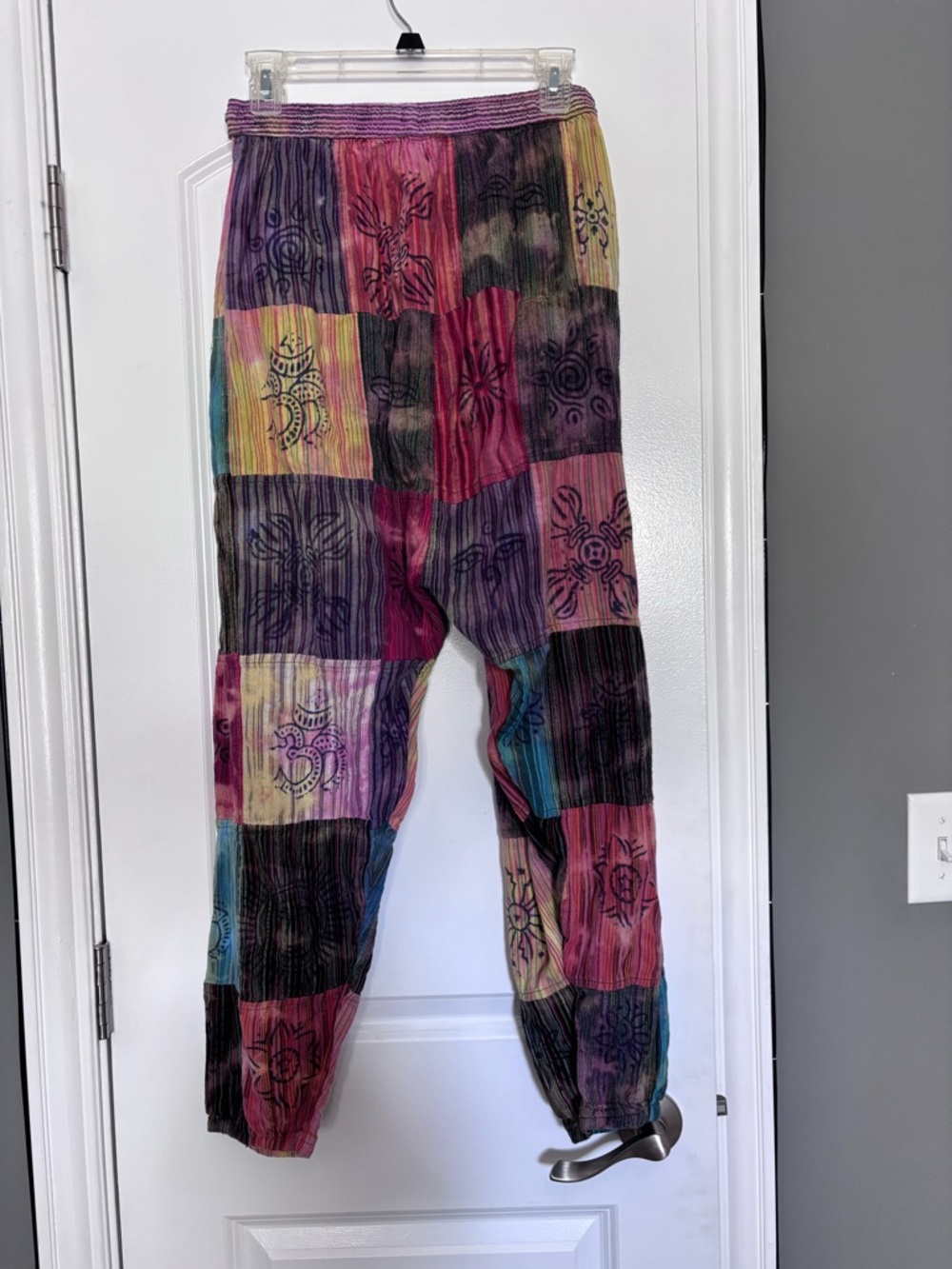 Rising International Patchwork Festival Pants Size Med - Picture 3 of 8